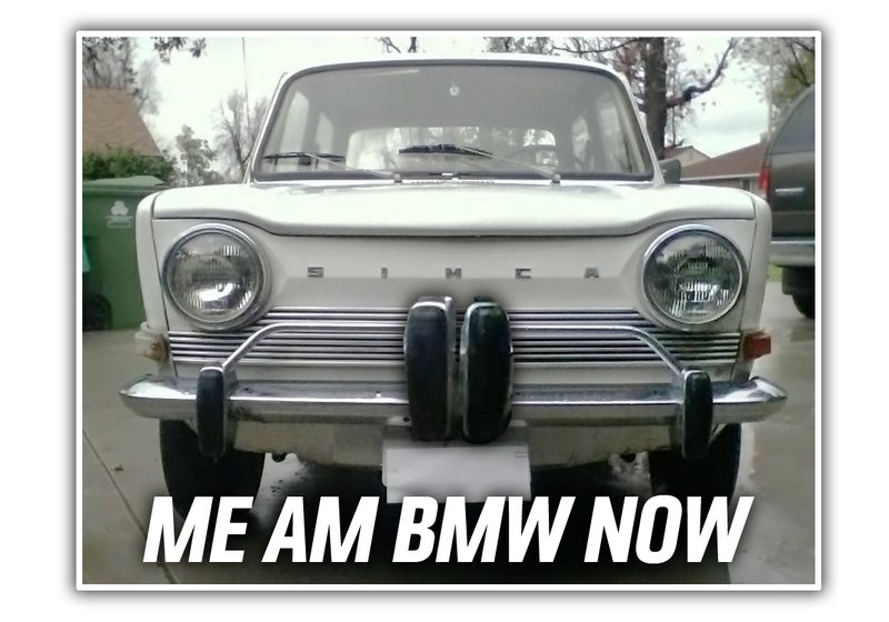 Illustration for article titled Bertone Once Created What May Be the Funniest Take on BMW's Kidney Grilles